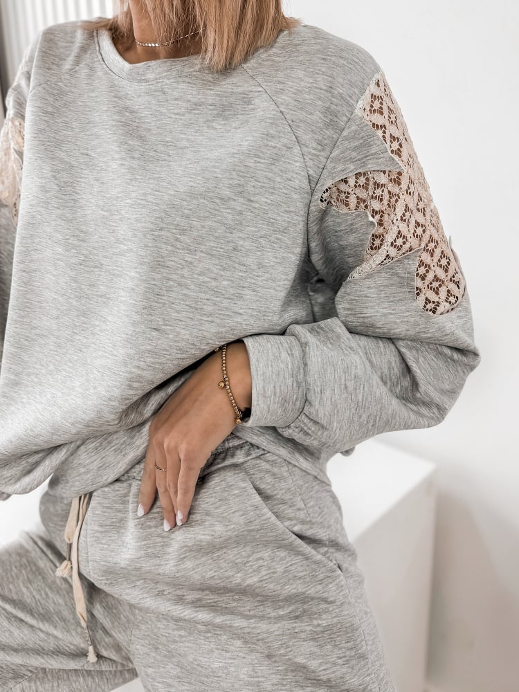 KOMPLET DRESOWY VORIS SZARY