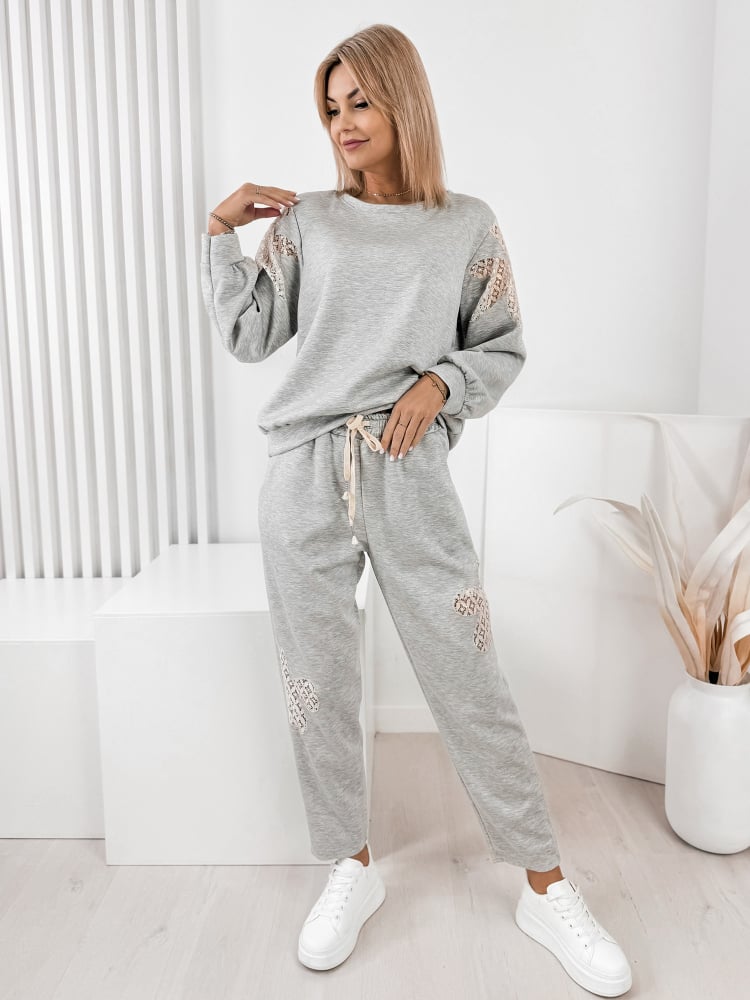 KOMPLET DRESOWY VORIS SZARY