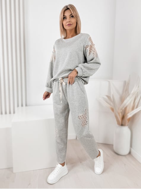 KOMPLET DRESOWY VORIS SZARY