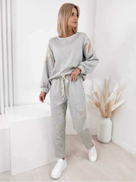 KOMPLET DRESOWY VORIS SZARY