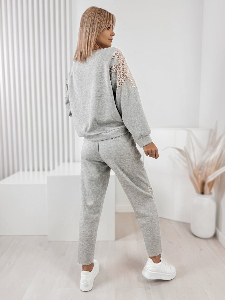 KOMPLET DRESOWY VORIS SZARY