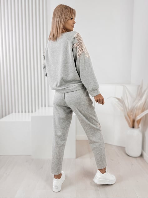 KOMPLET DRESOWY VORIS SZARY