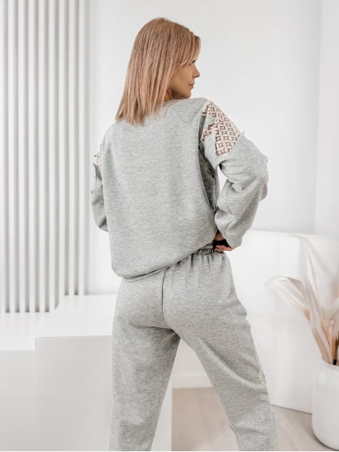 KOMPLET DRESOWY VORIS SZARY