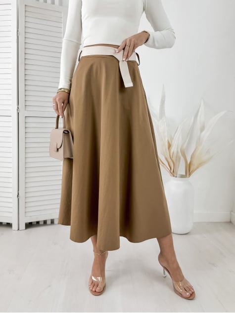 SPÓDNICA LUMERA KARMELOWA