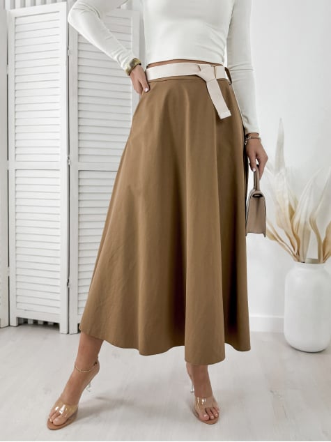 SPÓDNICA LUMERA KARMELOWA