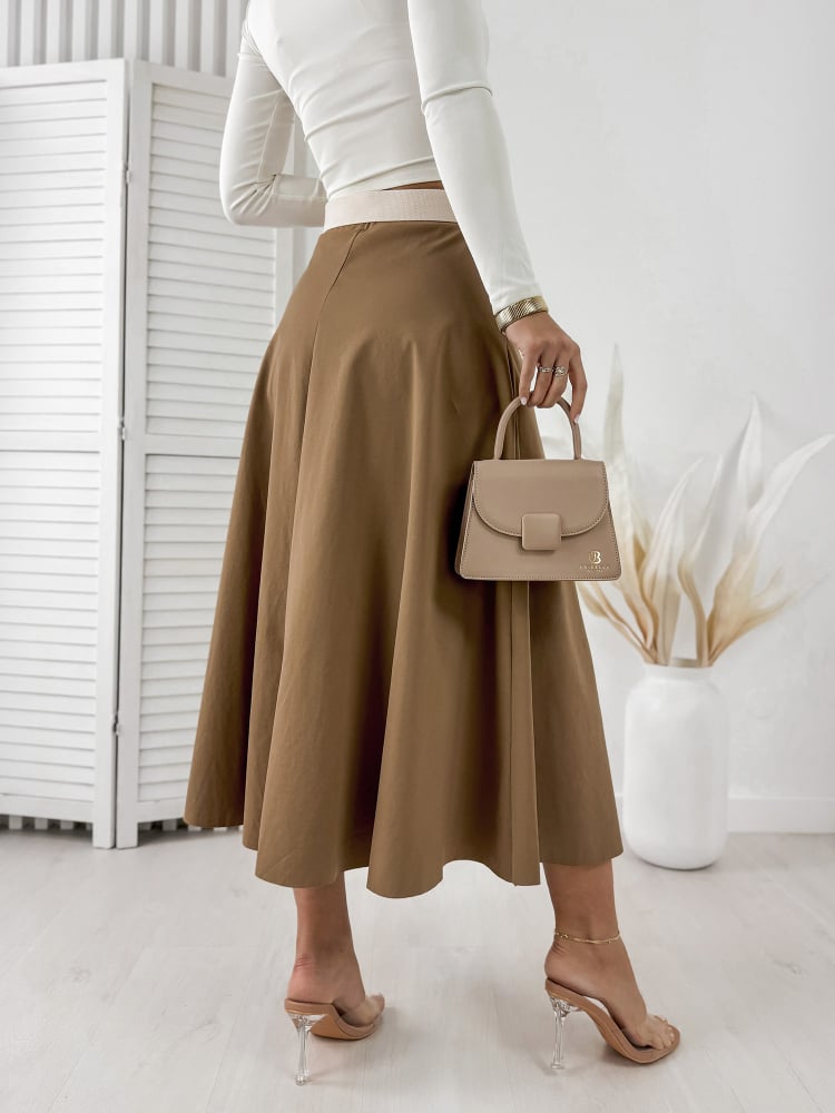 SPÓDNICA LUMERA KARMELOWA