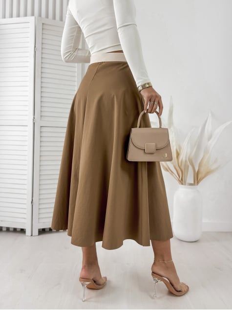 SPÓDNICA LUMERA KARMELOWA