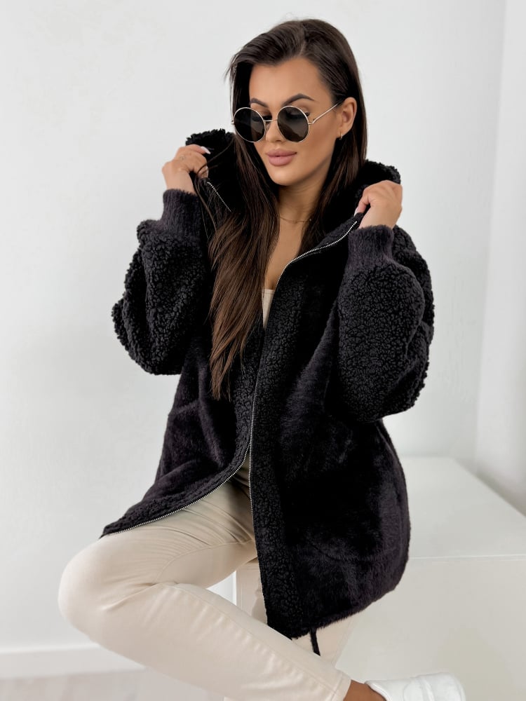 PŁASZCZ ALPAKA DOREENS BRĄZOWY