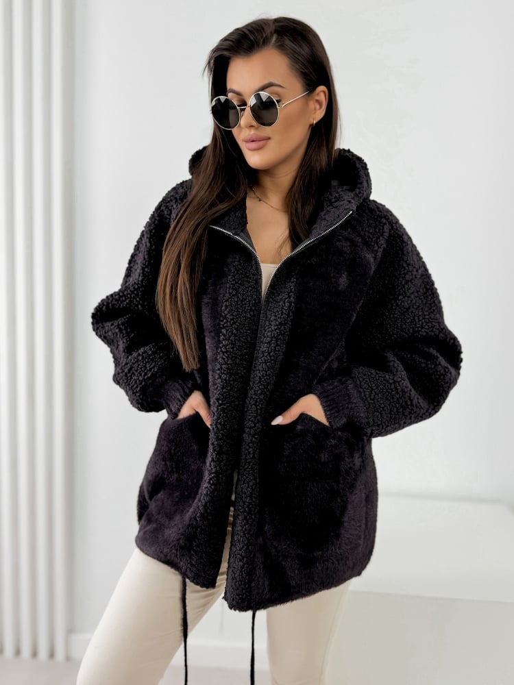 PŁASZCZ ALPAKA DOREENS BRĄZOWY