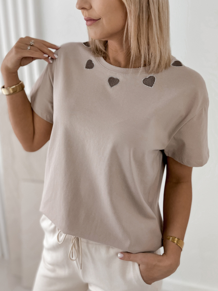 BLUZKA DAVINA BEŻOWA