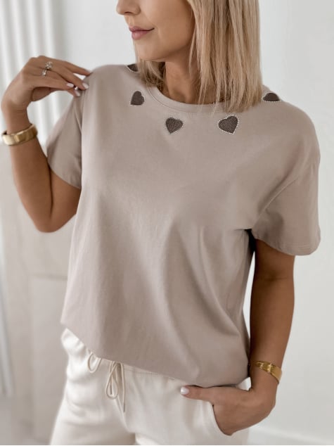BLUZKA DAVINA BEŻOWA