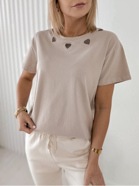 BLUZKA DAVINA BEŻOWA