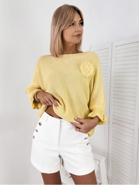 SWETER JUNIA ŻÓŁTY