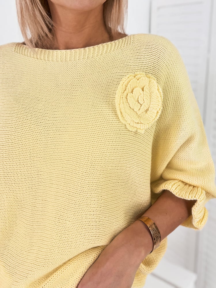 SWETER JUNIA ŻÓŁTY