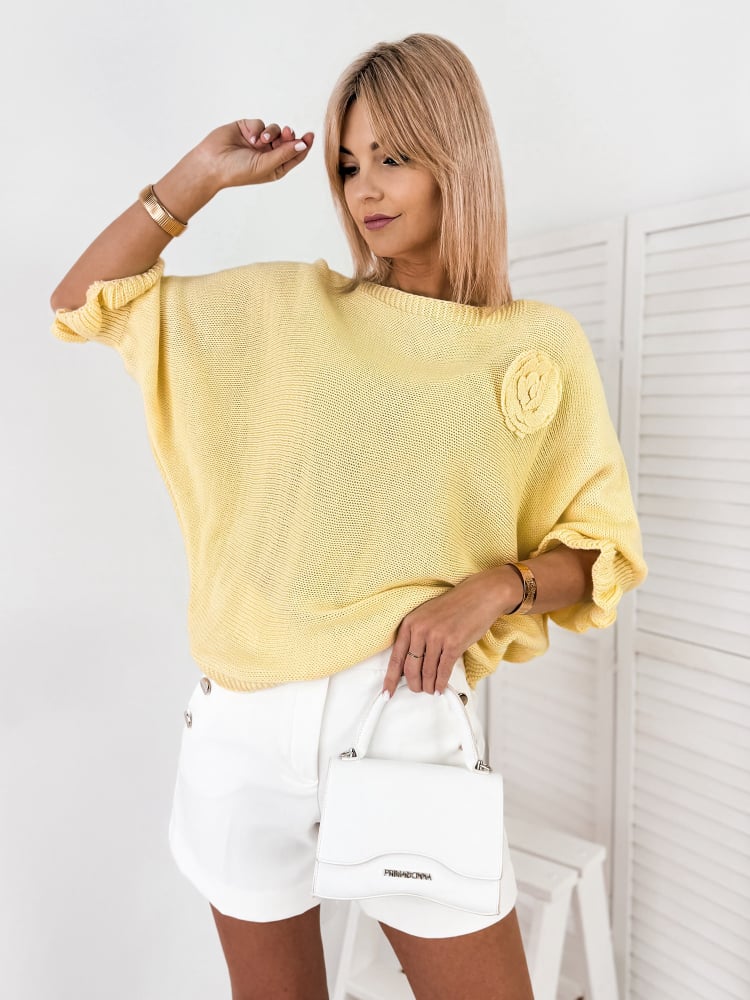 SWETER JUNIA ŻÓŁTY