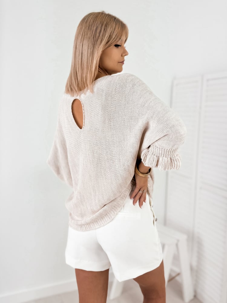 SWETER JUNIA BEŻOWY