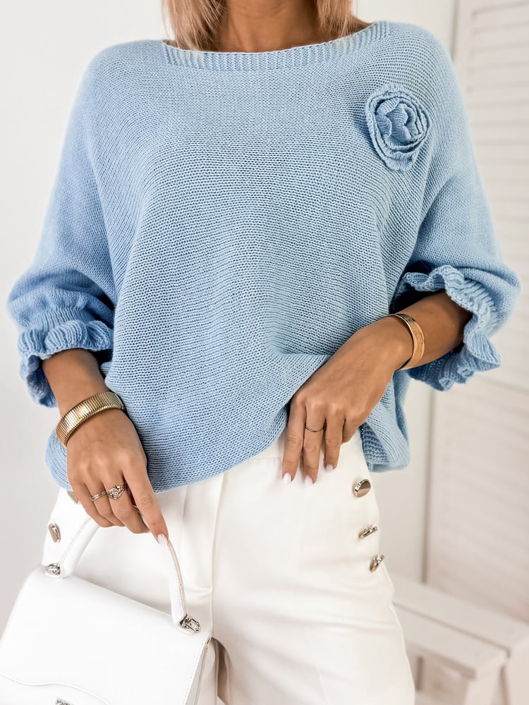 SWETER JUNIA BŁĘKITNY