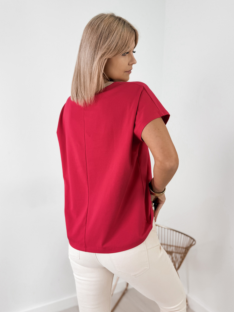 BLUZKA BREANA MALINOWA