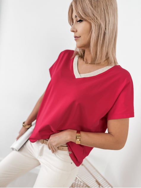 BLUZKA BREANA MALINOWA