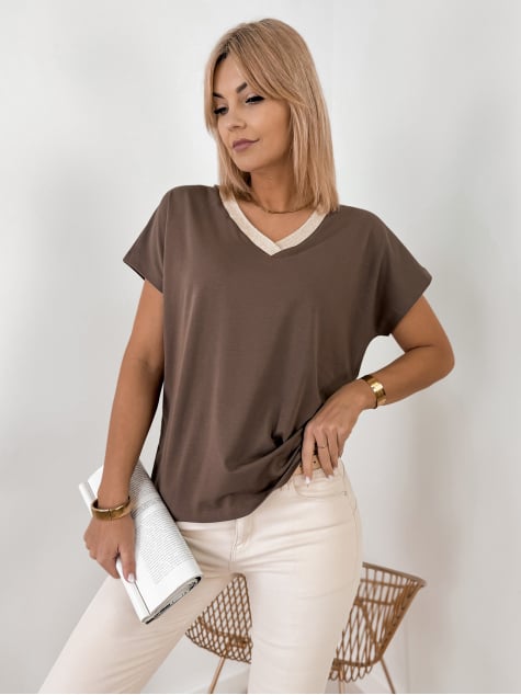 BLUZKA BREANA BRĄZOWA