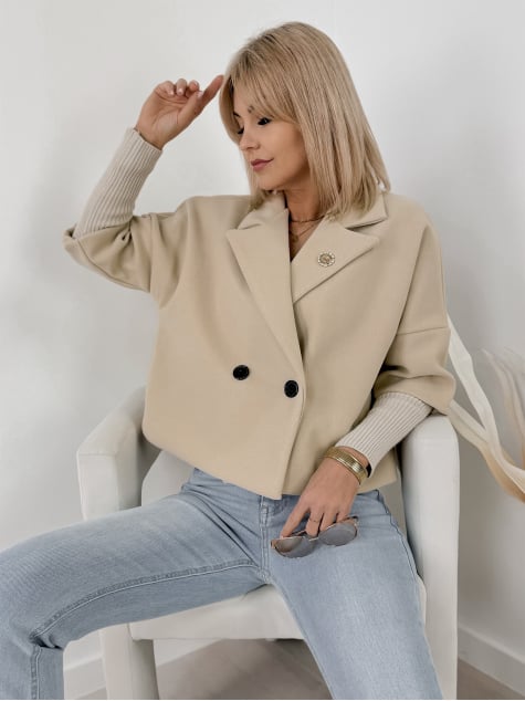 KURTKA MIBELLE BEŻOWA