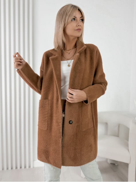 PŁASZCZ ALPAKA TORRANCE JASNOBRĄZOWY