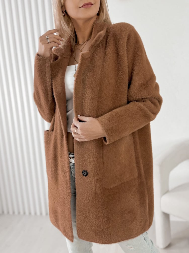 PŁASZCZ ALPAKA TORRANCE JASNOBRĄZOWY