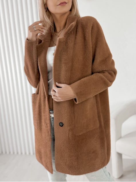 PŁASZCZ ALPAKA TORRANCE JASNOBRĄZOWY