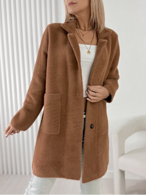 PŁASZCZ ALPAKA TORRANCE JASNOBRĄZOWY