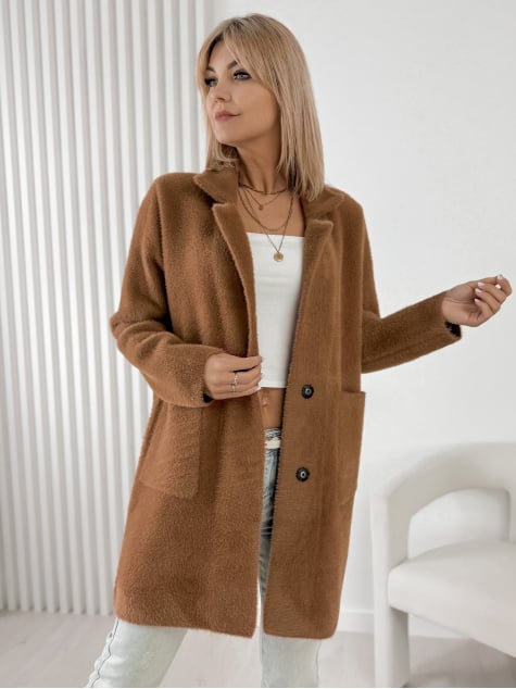 PŁASZCZ ALPAKA TORRANCE JASNOBRĄZOWY