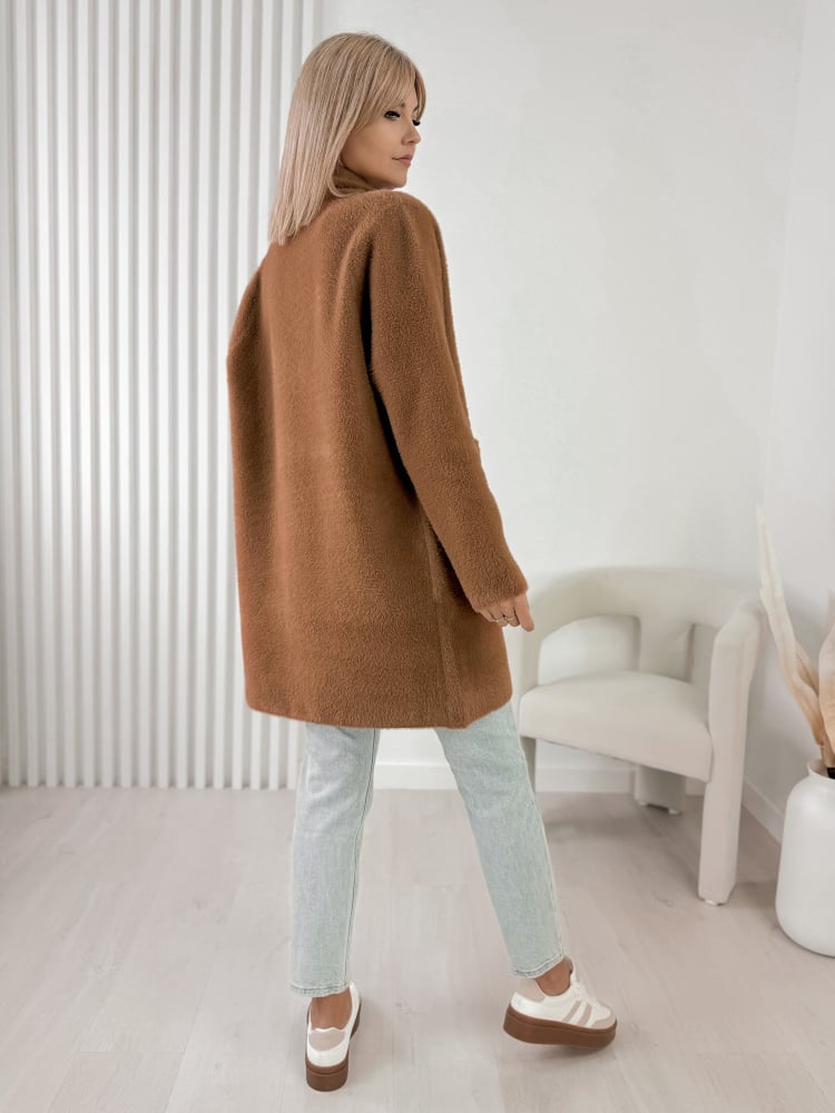 PŁASZCZ ALPAKA TORRANCE JASNOBRĄZOWY