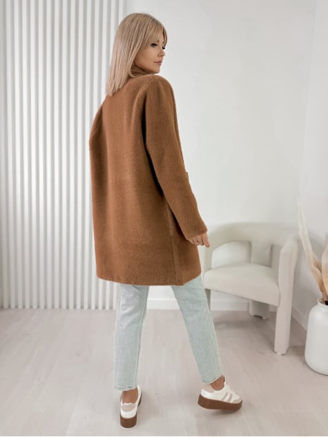PŁASZCZ ALPAKA TORRANCE JASNOBRĄZOWY