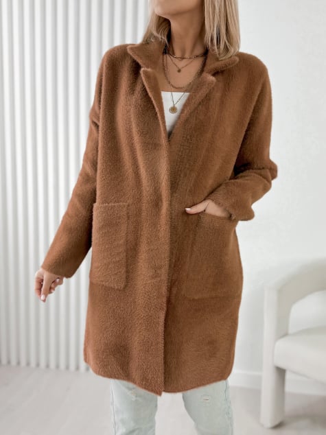 PŁASZCZ ALPAKA TORRANCE JASNOBRĄZOWY