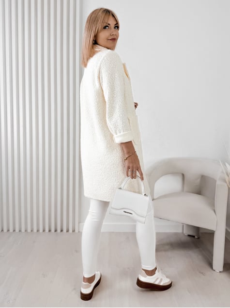 PŁASZCZ BOUCLE MELINDA ECRU
