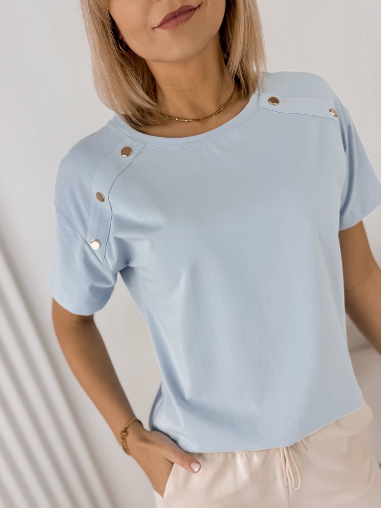 BLUZKA BEXLEY BŁĘKITNA