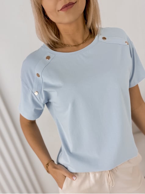 BLUZKA BEXLEY BŁĘKITNA