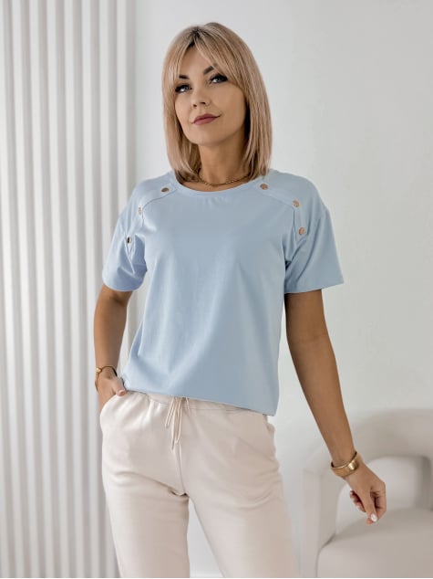 BLUZKA BEXLEY BŁĘKITNA