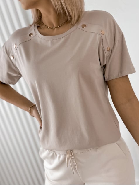 BLUZKA BEXLEY BEŻOWA