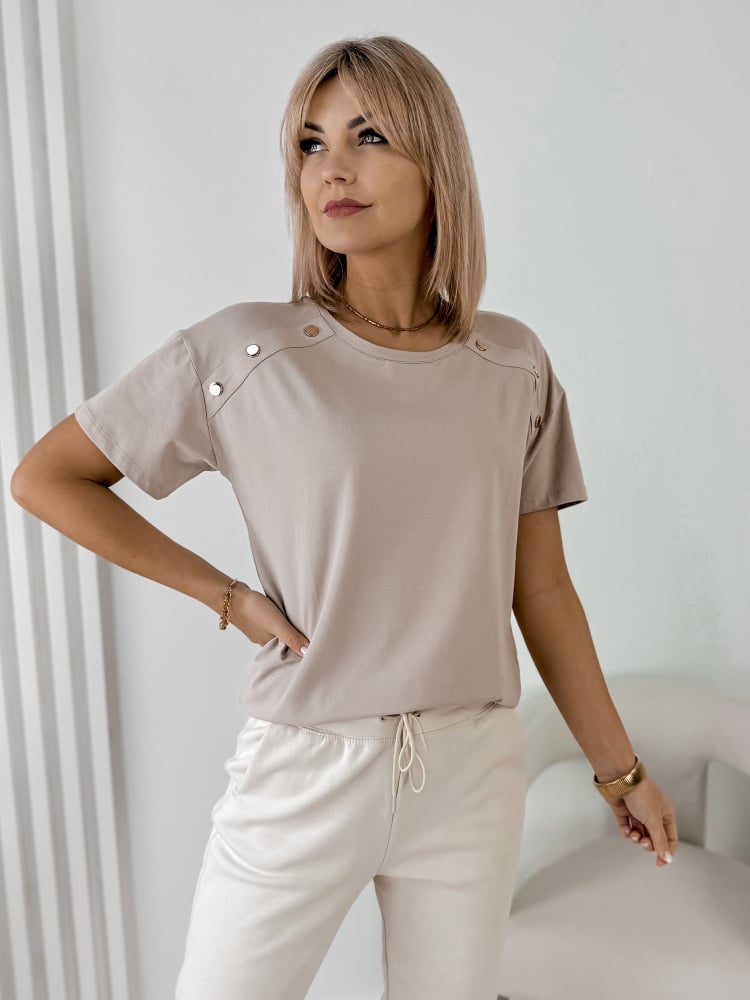 BLUZKA BEXLEY BEŻOWA