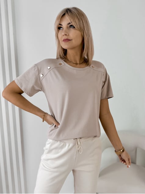 BLUZKA BEXLEY BEŻOWA