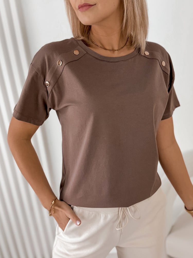 BLUZKA BEXLEY BRĄZOWA