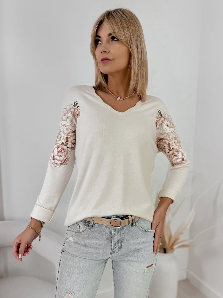 BLUZKA LECERRA KREMOWA