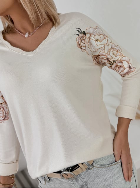 BLUZKA LECERRA KREMOWA