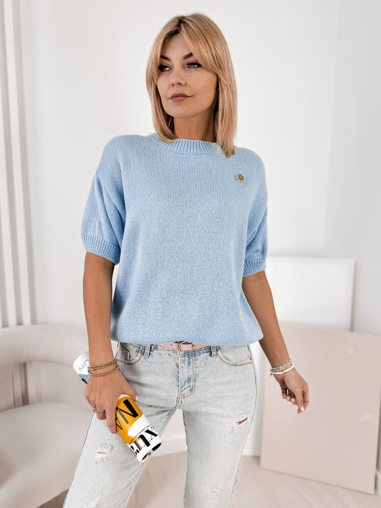 SWETER MAURA BŁĘKITNY