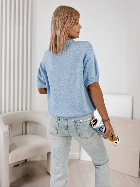 SWETER MAURA BŁĘKITNY