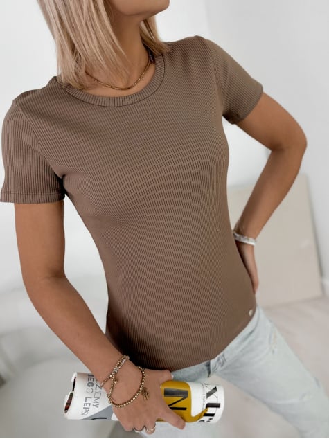 BLUZKA  AUBREY BRĄZOWA