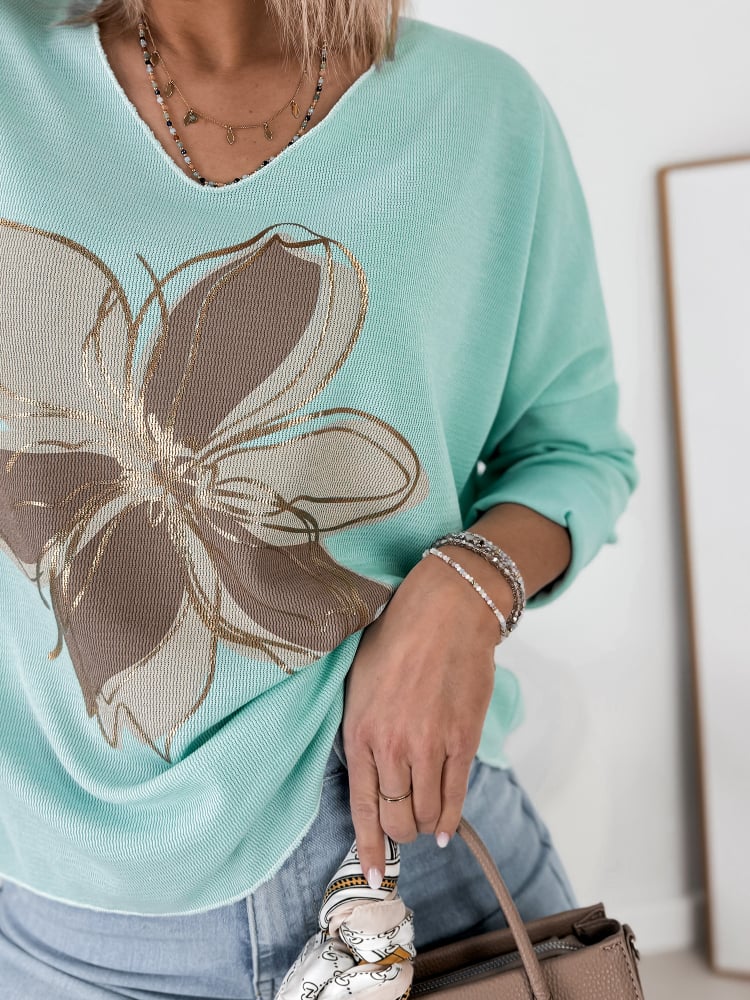 BLUZKA TESSA MIĘTOWA