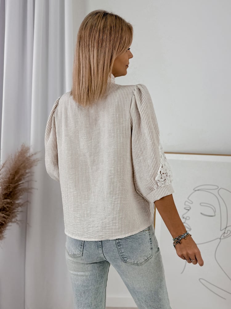 KOSZULA GOVIN BEŻOWA