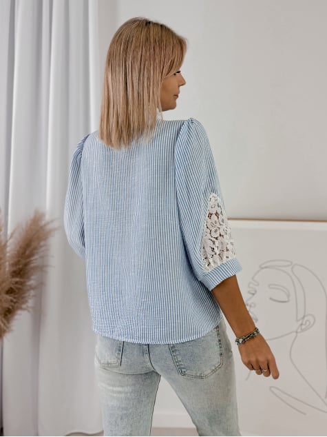 KOSZULA GOVIN BŁĘKITNA