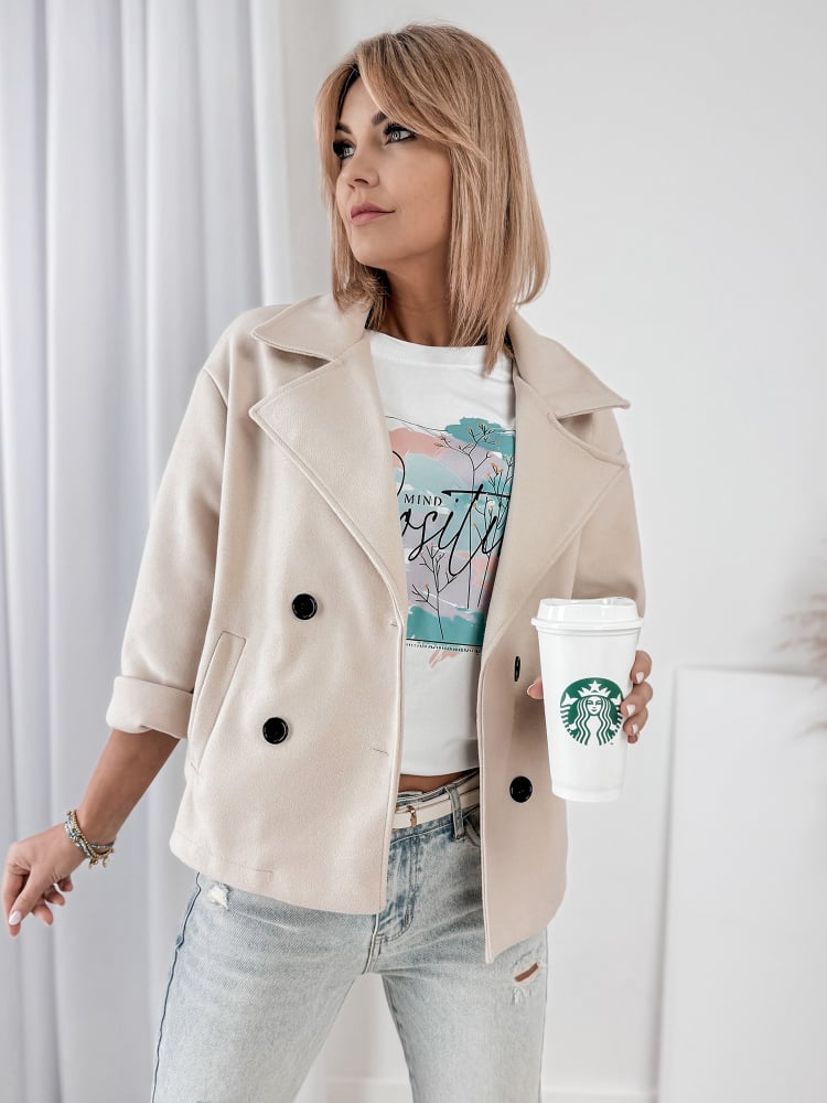 PŁASZCZ NAYA BEŻOWY